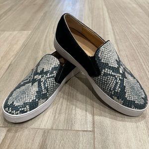 Vionic snake print slip ons